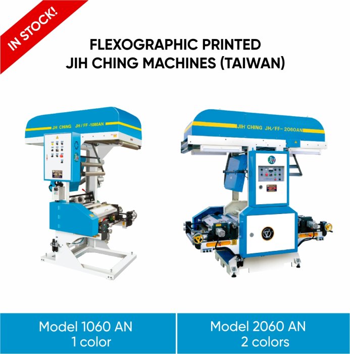 JIH CHING Flexographic Machines (Taiwan) IN STOCK!