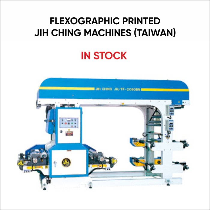 JIH CHING Flexographic Printing Machines (Taiwan) IN STOCK!