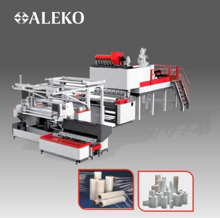 Extrusion lines for stretch film production