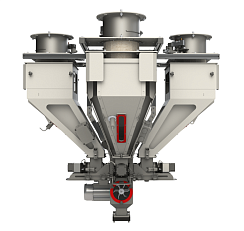 Screw type weighing dosing system