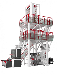 High speed blown film line working with BIOdegradable raw material