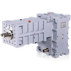 Gearboxes for twin screw extruders