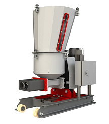Dosing system for powder raw